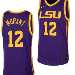 Ja Morant Jersey LSU Tigers College Basketball Purple #12