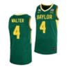 Ja’Kobe Walter Jersey #4 Baylor Bears College Basketball Green