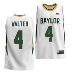 Ja’Kobe Walter Jersey #4 Baylor Bears College Basketball White