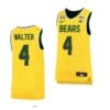 Ja’Kobe Walter Jersey #4 Baylor Bears College Basketball Yellow