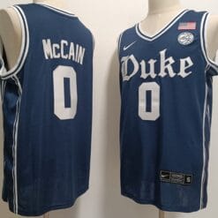 Jared McCain Jersey #0 Duke Blue Devils College Basketball Stitched Navy