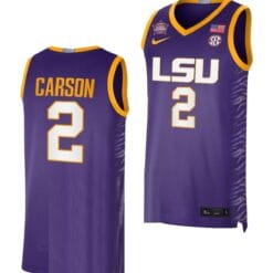 Jasmine Carson Jersey #2 LSU Tigers 2023 NCAA Basketball National Champions Purple