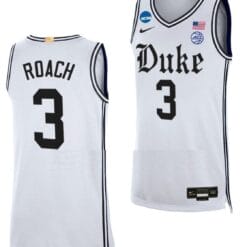 Jeremy Roach Jersey #3 Duke Blue Devil College Basketball 2023 NCAA March Madness White