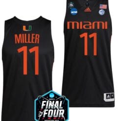Jordan Miller Jersey Miami Hurricanes 2023 NCAA March Madness White College Basketball #11