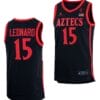 Kawhi Leonard Jersey #15 San Diego State Aztecs College Basketball Black