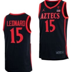 Kawhi Leonard Jersey #15 San Diego State Aztecs College Basketball Black