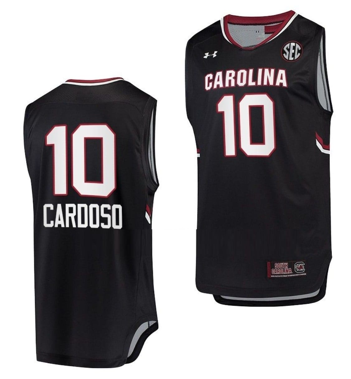 Kamilla Cardoso Jersey #10 South Carolina Gamecocks Jersey College Basketball Black