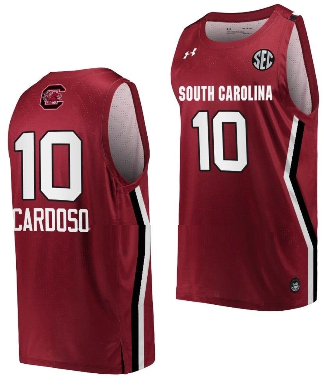 Kamilla Cardoso Jersey #10 South Carolina Gamecocks College Basketball Wine