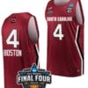 Kamilla Cardoso Jersey South Carolina Gamecocks College Basketball 2023 NCAA Final Four Garnet Garnet #4