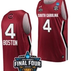 Kamilla Cardoso Jersey South Carolina Gamecocks College Basketball 2023 NCAA Final Four Garnet Garnet #4