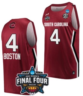 Kamilla Cardoso Jersey South Carolina Gamecocks College Basketball 2023 NCAA Final Four Garnet Garnet #4