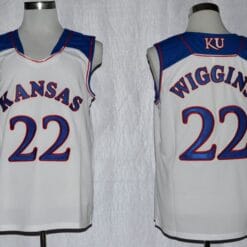 Andrew Wiggins Jersey #22 Kansas Jayhawks NCAA Basketball White