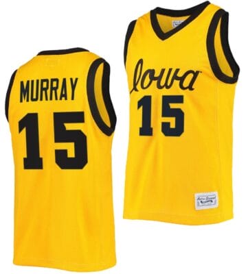 Keegan Murray Jersey Iowa Hawkeyes College Basketball Classic Gold #15