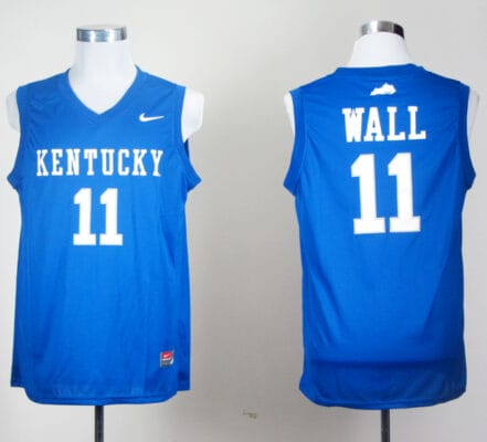 John Wall Jersey #11 Kentucky Wildcats NCAA Basketball Blue