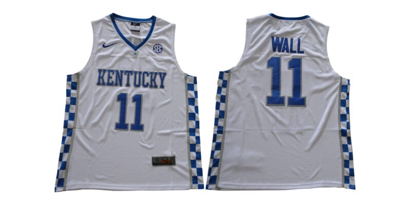 John Wall Jersey #11 Kentucky Wildcats NCAA Basketball White