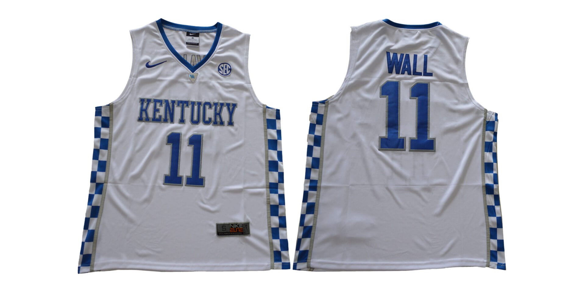 John Wall Jersey #11 Kentucky Wildcats NCAA Basketball White