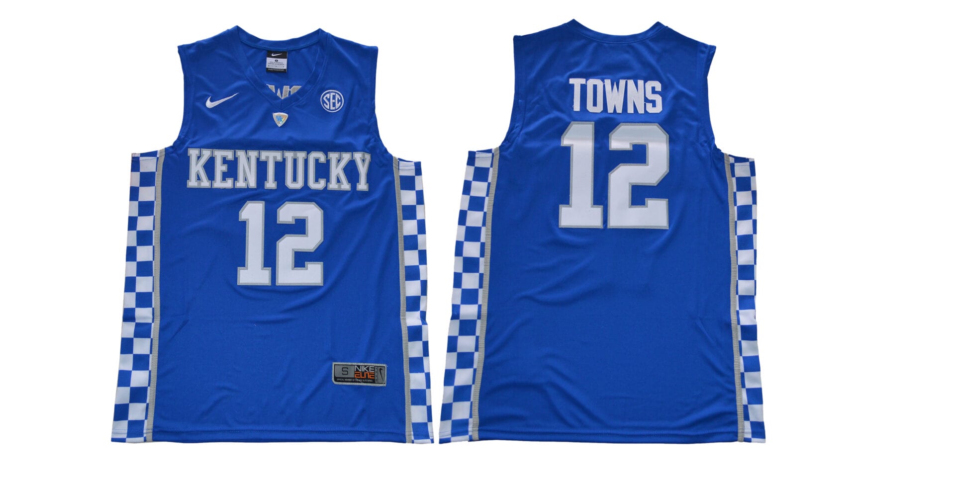 Karl Anthony Towns Jersey #12 Kentucky Wildcats NIL College Basketball Jersey Blue