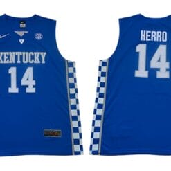 Tyler Herro Jersey #14 Kentucky Wildcats NIL College Basketball Blue