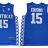 Demarcus Cousins Jersey #15 Kentucky Wildcats NCAA Basketball Jersey Blue