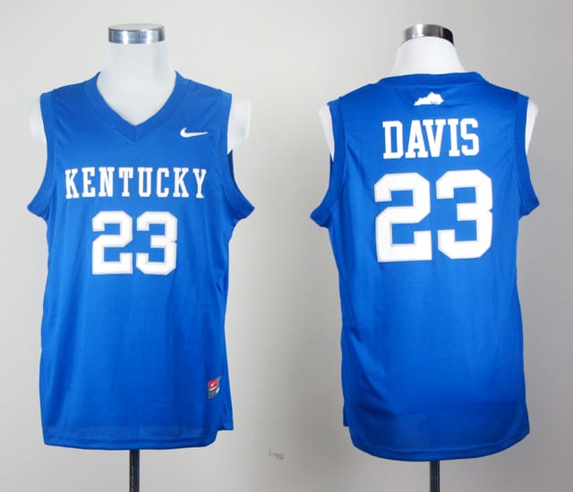Anthony Davis Jersey #23 Kentucky Wildcats NCAA Basketball Blue