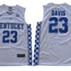 Anthony Davis Jersey #23 Kentucky Wildcats SEC Logo NCAA Basketball Jersey White