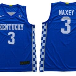 Tyrese Maxey Jersey #3 Kentucky Wildcats NCAA Basketball Blue