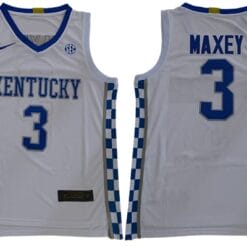 Tyrese Maxey Jersey #3 Kentucky Wildcats NCAA Basketball White