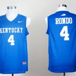 Rajon Rondo Jersey #4 Kentucky Wildcats NCAA Basketball Blue