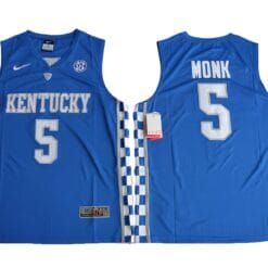 Malik Monk Jersey Kentucky Wildcats #5 NCAA Basketball Blue