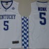Malik Monk Jersey #5 Kentucky Wildcats NCAA Basketball White