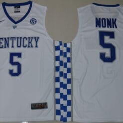 Malik Monk Jersey #5 Kentucky Wildcats NCAA Basketball White