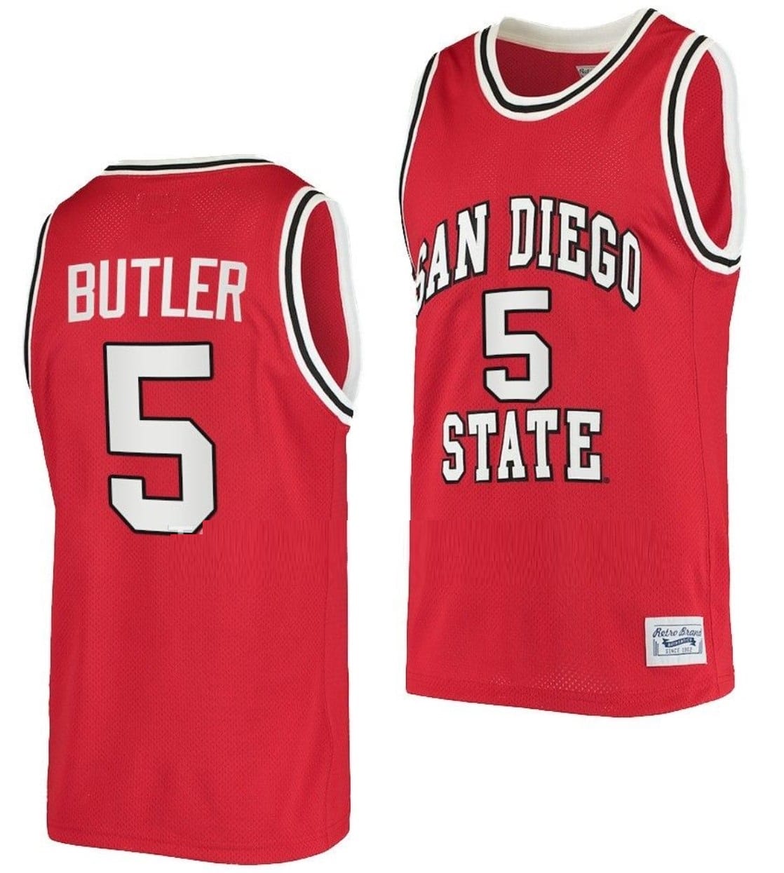 Lamont Butler Jersey #5 San Diego State Aztecs College Basketball Red Retro