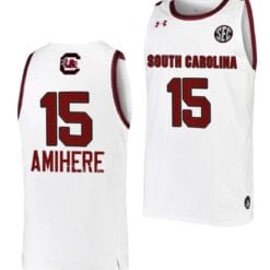 Laeticia Amihere Jersey #15 South Carolina Gamecocks College Basketball White