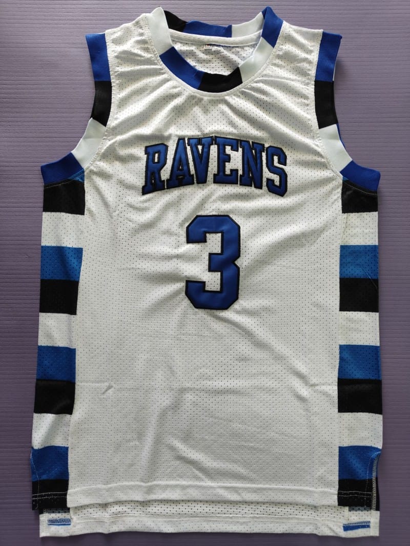 Lucas Scott Jersey #3 One Tree Hill Ravens College Basketball White 2