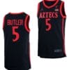 Lamont Butler Jersey #5 San Diego State Aztecs College Basketball Black