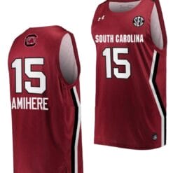 Laeticia Amihere Jersey #15 South Carolina Gamecocks College Basketball Wine