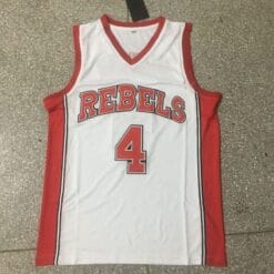 Larry Johnson Jersey #4 Unlv Rebels College Basketball White 2