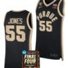 Lance Jones Jersey #55 Purdue Boilermakers 2024 NCAA March Madness Final Four Basketball Black
