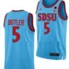 Lamont Butler Jersey #5 San Diego State Aztecs College Basketball Blue Alternate
