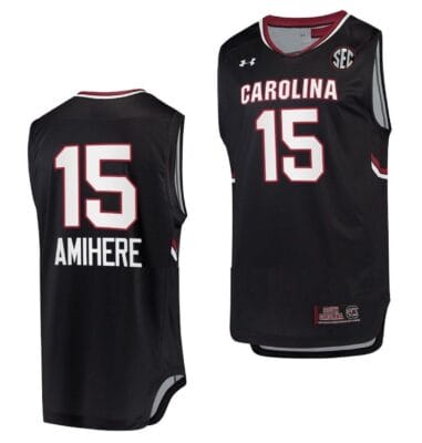 Laeticia Amihere Jersey #15 South Carolina Gamecocks College Basketball Black