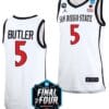 Lamont Butler Jersey San Diego State Aztecs College Basketball 2023 NCAA Final Four White #5