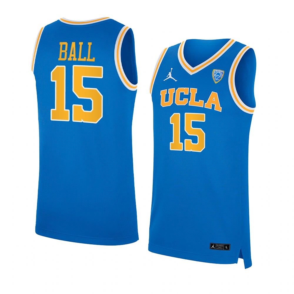 LiAngelo Ball #15 UCLA Bruins NCAA College Basketball Jerseys Royal