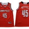 Donovan Mitchell Jersey #45 Louisville Cardinals NCAA Basketball Red