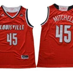 Donovan Mitchell Jersey #45 Louisville Cardinals NCAA Basketball Red