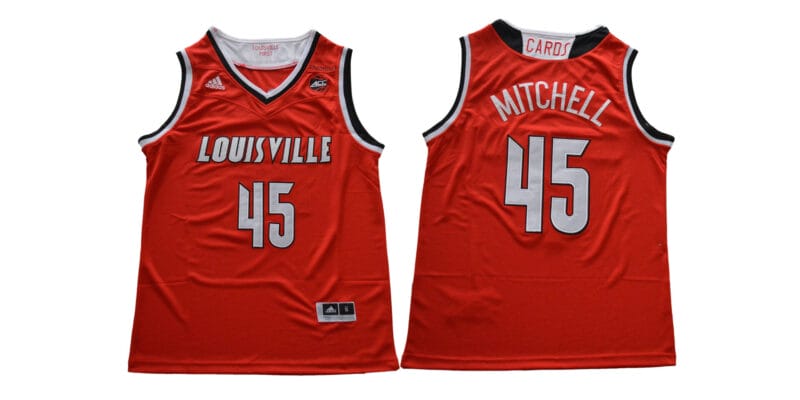 Donovan Mitchell Jersey #45 Louisville Cardinals NCAA Basketball Red