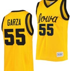 Luka Garza Jersey Iowa Hawkeyes College Basketball Classic Gold #55