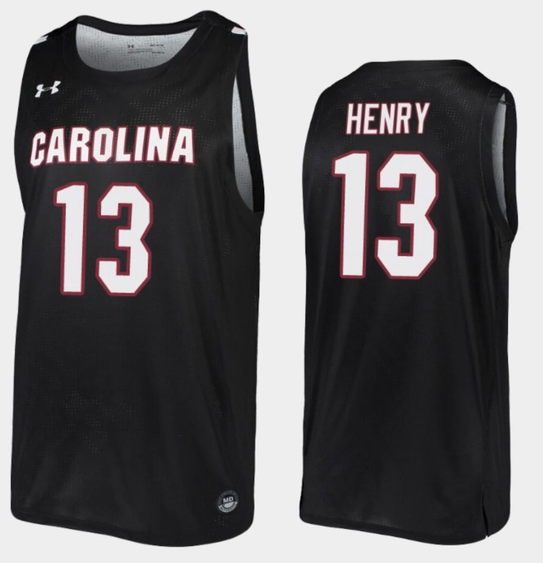 Micaiah Henry Jersey #13 South Carolina Gamecocks College Basketball Black Replica