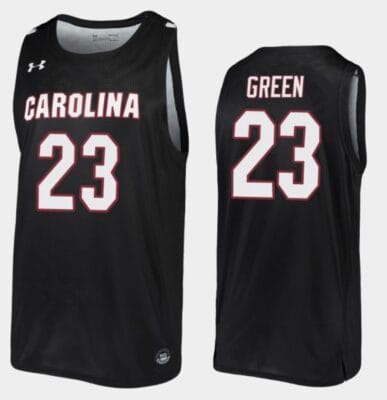 Mike Green Jersey #23 South Carolina Gamecocks College Basketball Black Replica