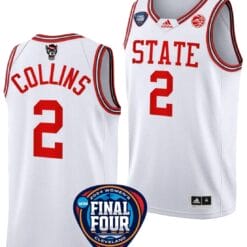 Mimi Collins Jersey #2 NC State Wolfpack Basketball 2024 NCAA March Madness Final Four White