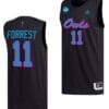 Michael Forrest Jersey #11 FAU Owls College Basketball 2023 NCAA March Madness Black